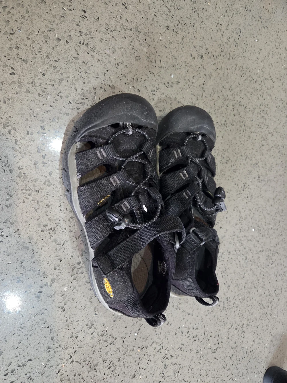 KEEN Kids' Black Outdoor Sandals - Secure Elastic Lace